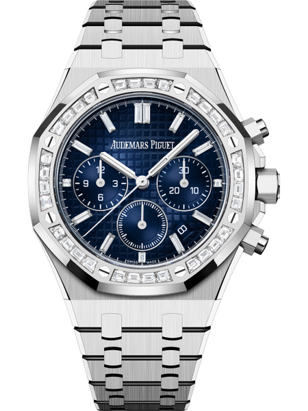 Audemars Piguet Royal Oak Chronograph 38mm White Gold Diamon Audemars Piguet Royal Oak Chronograph 38mm White Gold Diamon