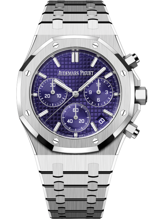 Audemars piguet royal oak chrono blue dial discount