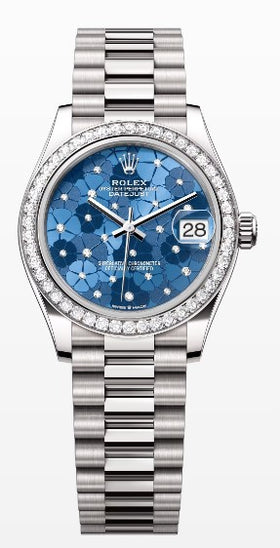 Rolex Oyster Perpetual Datejust 31 White Gold, Diamonds, 18 kt | 278289rbr-0025