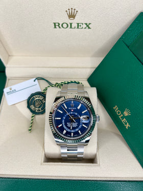 Rolex Sky-Dweller 336934 Oyster Perpetual | 42mm Oystersteel Blue | Unworn Complete Box & Papers