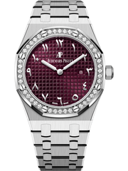 Audemars Piguet Royal Oak, Diamond Bezel, 18K White Gold, Purple