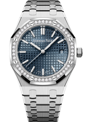 Diamond Ortiz g-rap XL middleton レア Audemars Piguet Royal Oak 34mm Stainless Steel Blue Dial Diamond