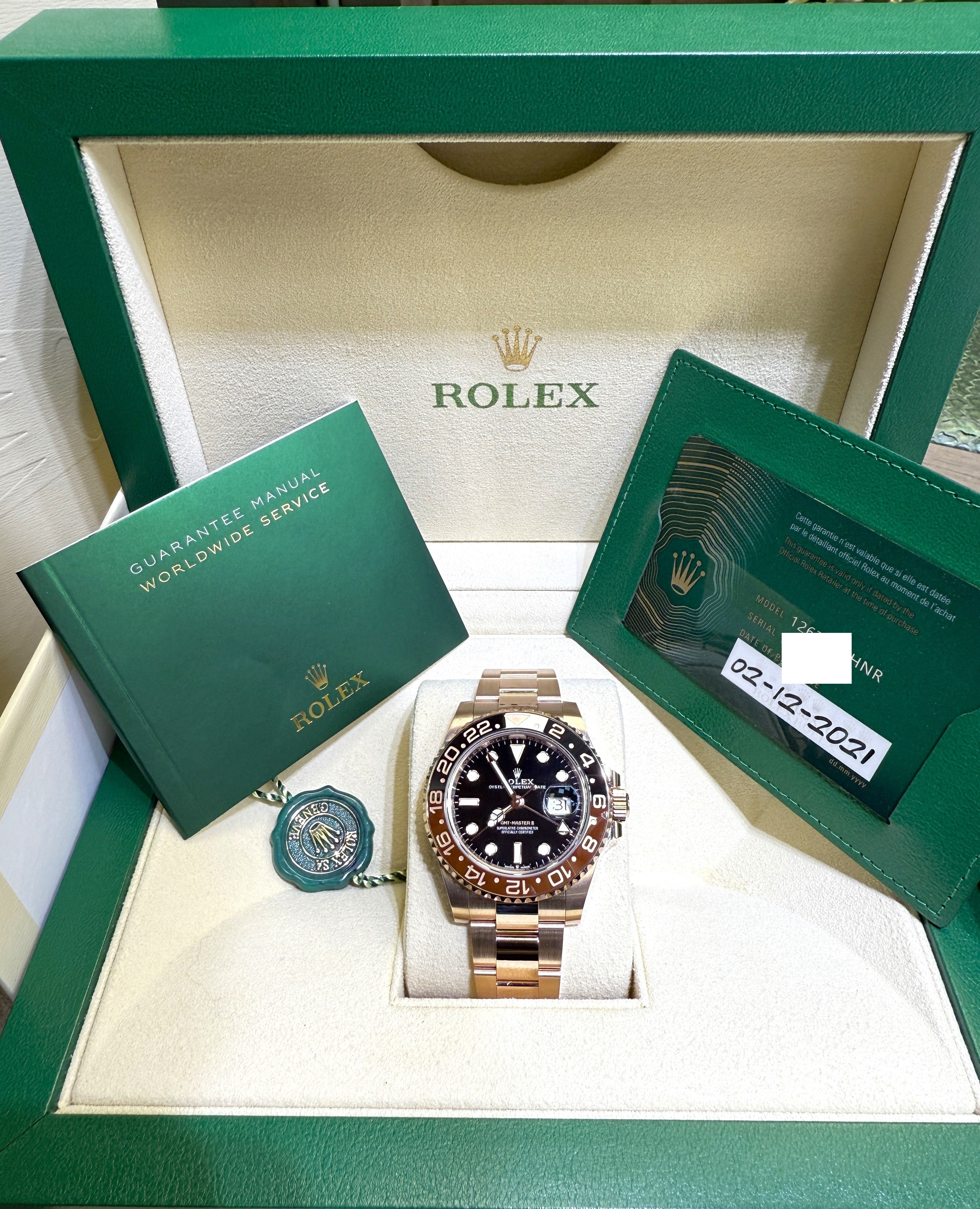 Rolex GMT-Master II 126715CHNR Root Beer Everose Gold