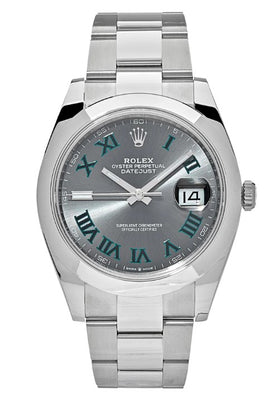 Rolex Datejust 41 Stainless Steel Slate Wimbledon Dial 126300