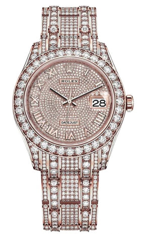Rolex Datejust Pearlmaster 39 Diamond Paved 86405RBR