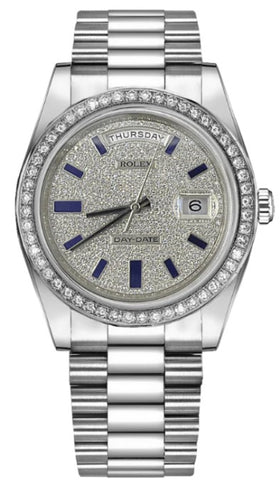 Rolex Day-Date 41 White Gold Diamond Dial 218349