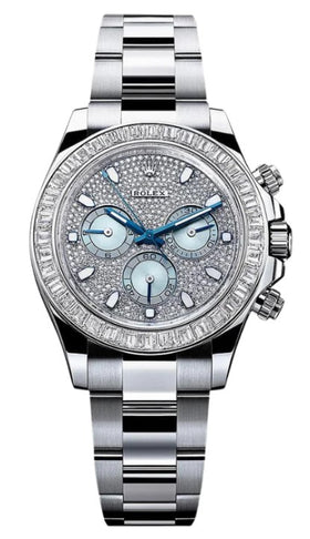 Rolex Daytona Platinum Ice Blue Diamond Dial & Bezel 116576TBR