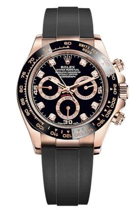 Rolex Daytona Rose Gold Black Diamond Dial 116515LN