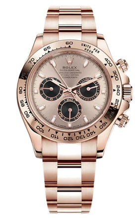 Rolex Daytona Rose Gold Sundust Black Dial 116505