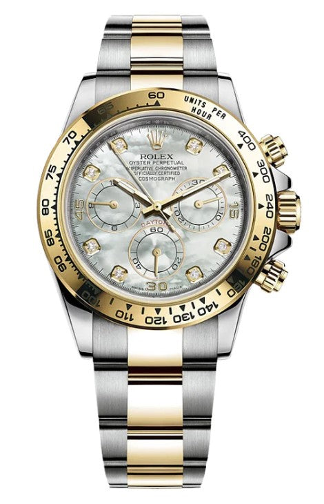 Rolex Daytona Yellow Gold & Stainless Steel Mother of Pearl Dial 116503