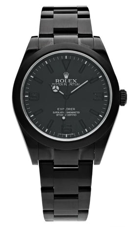 Rolex Explorer Mad Paris 39mm Black PVD Oyster Bracelet 214270