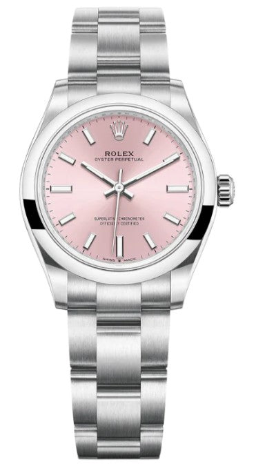 Rolex Oyster Perpetual 31 Stainless Steel Pink Dial 277200