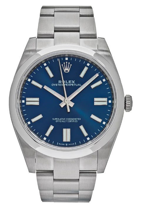 Rolex Oyster Perpetual 41 Stainless Steel Blue Dial 124300