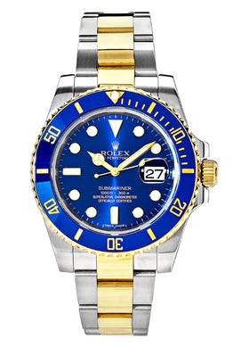 Rolex Submariner Date 40 Yellow Gold & Steel Blue Dial 116613LB