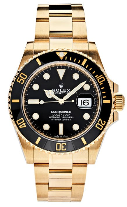 Rolex Submariner Date Yellow Gold Black Dial 126618LN 2021