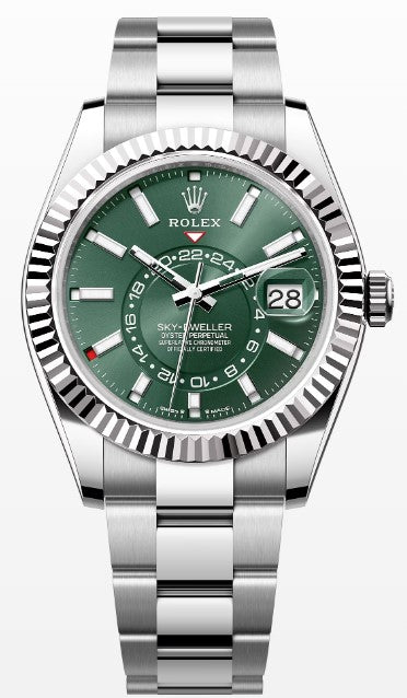 Rolex Sky-Dweller 336934 Oyster Perpetual | 42mm Green| Unworn Complete Box & Papers