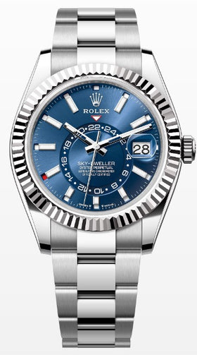 Rolex Sky-Dweller 336934 Oyster Perpetual | 42mm Oystersteel Blue | Unworn Complete Box & Papers