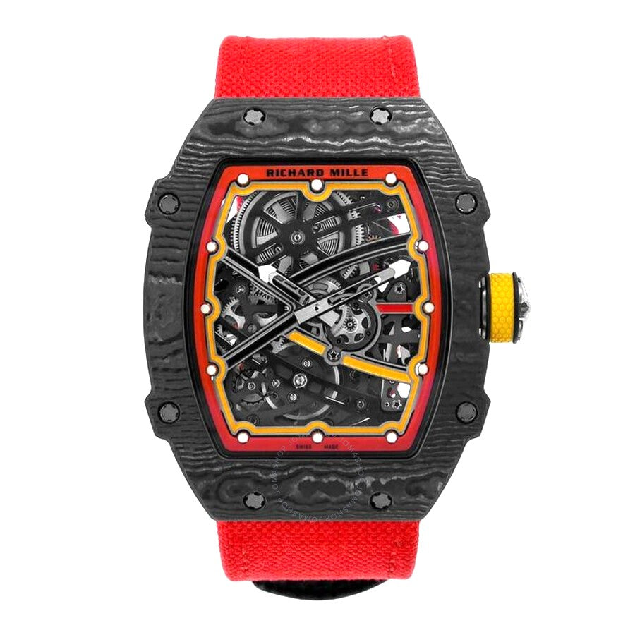 Richard Mille RM 67-02 Automatic Men's Watch Item No. RM67-02 Alexander Zverev Black/Red / Unworn