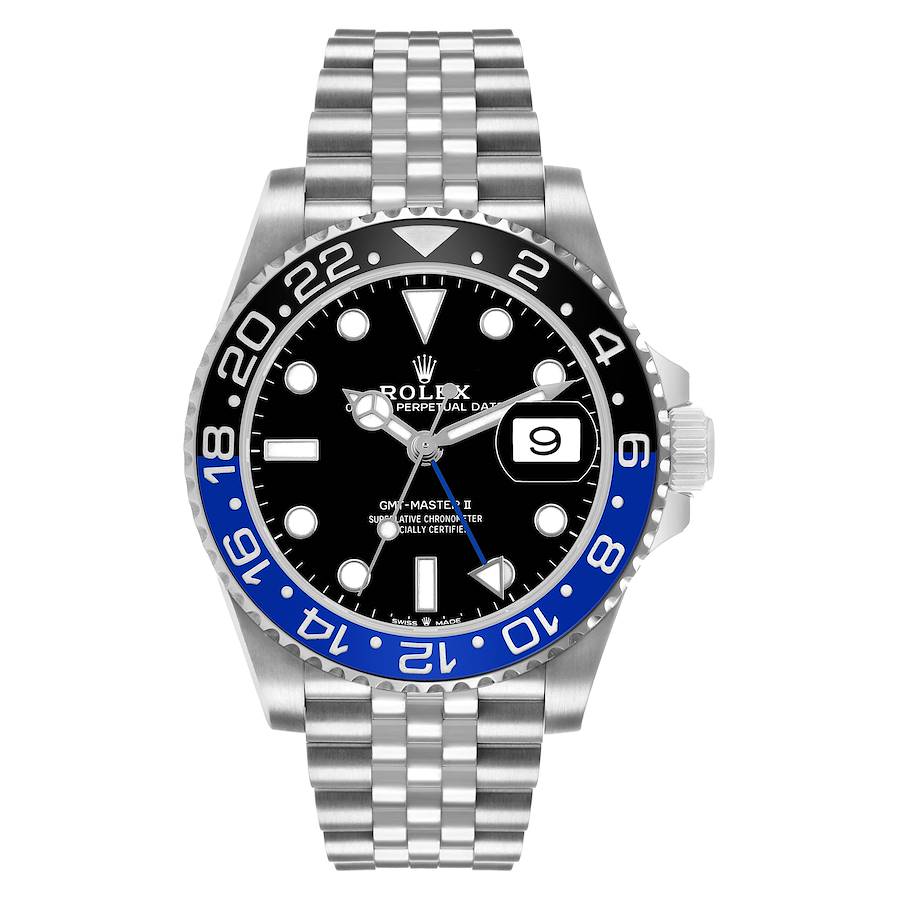 Rolex GMT Master II Steel Batgirl Black Blue Bezel Mens Watch 126710 / 2026 NEW Complete Set