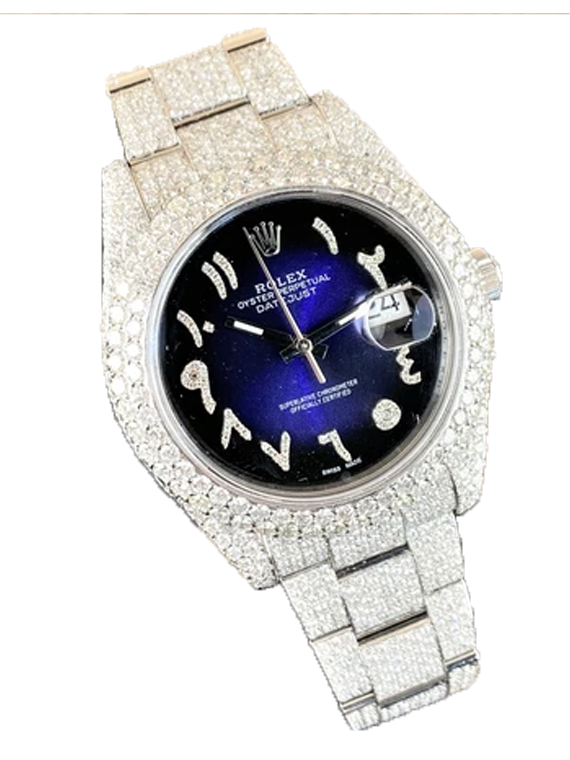 Iced out rolex discount arabic