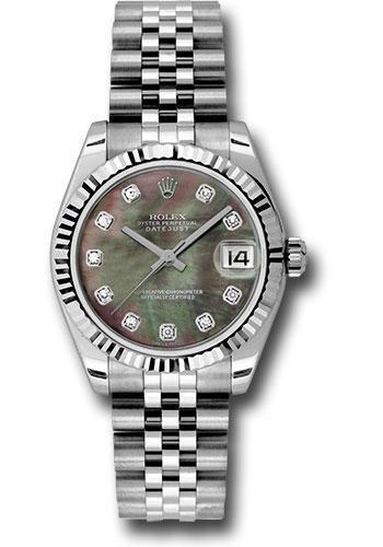 Rolex Datejust 31mm Watch 178274 dkmdj Mother of Pearl Diamond