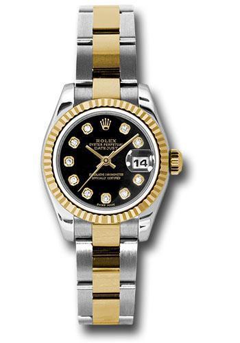 Rolex Lady Datejust 26mm Watch 179173 bkdo