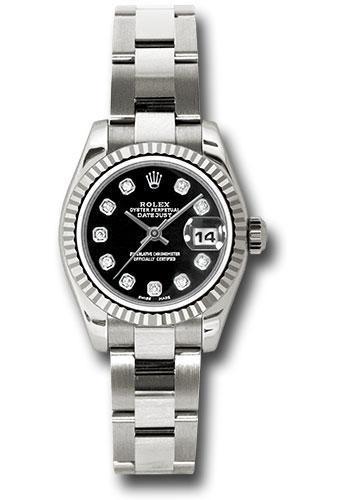 Rolex Lady Datejust 26mm Watch 179179 bkdo