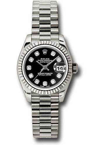 Rolex Lady Datejust 26mm Watch 179179 bkdp