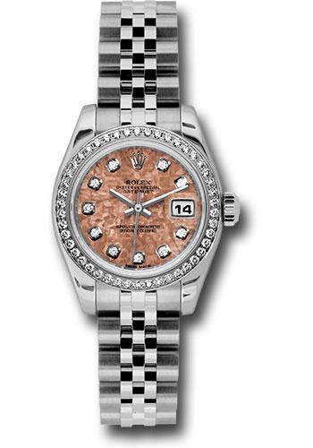 Rolex Lady Datejust 26mm Watch 179384 pgcdj