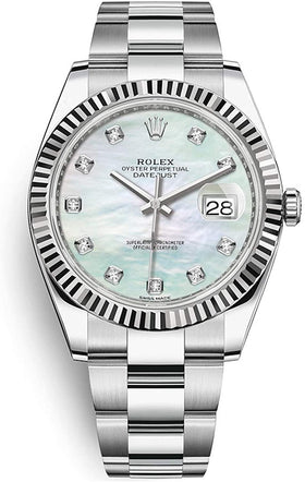 Rolex Datejust 36mm Stainless Steel 126234 White MOP Diamond Oyster / Unworn / Complete Box & Papers