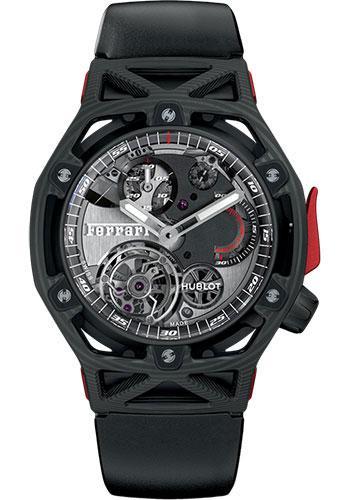 Hublot Techframe Ferrari Tourbillon Chronograph Carbon Watch 408.QU.0123.RX