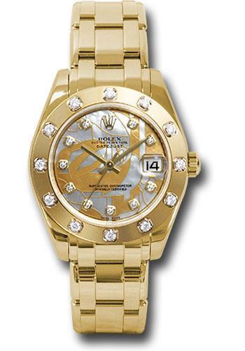 Rolex Datejust Pearlmaster 34mm Watch: 81318 gdd