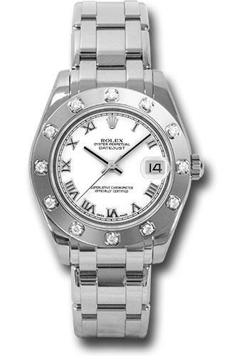 Rolex Datejust Pearlmaster 34mm Watch: 81319 wr