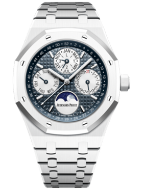 Audemars Piguet Piguet Royal Oak Ceramic Perpetual Calendar Index Dial Watch 26579CB.OO.1225CB.01