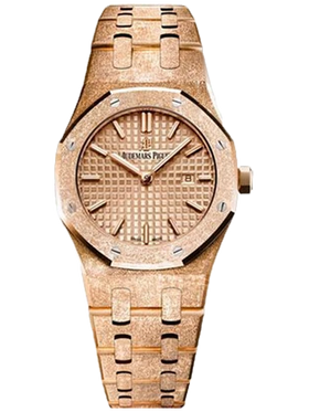 Audemars Piguet Royal Oak Frosted Gold Quartz Watch 67653OR.GG.1263OR.02