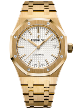 Audemars Piguet Royal Oak Selfwinding Silver dial 37mm Yellow gold 15450BA.OO.1256BA.01