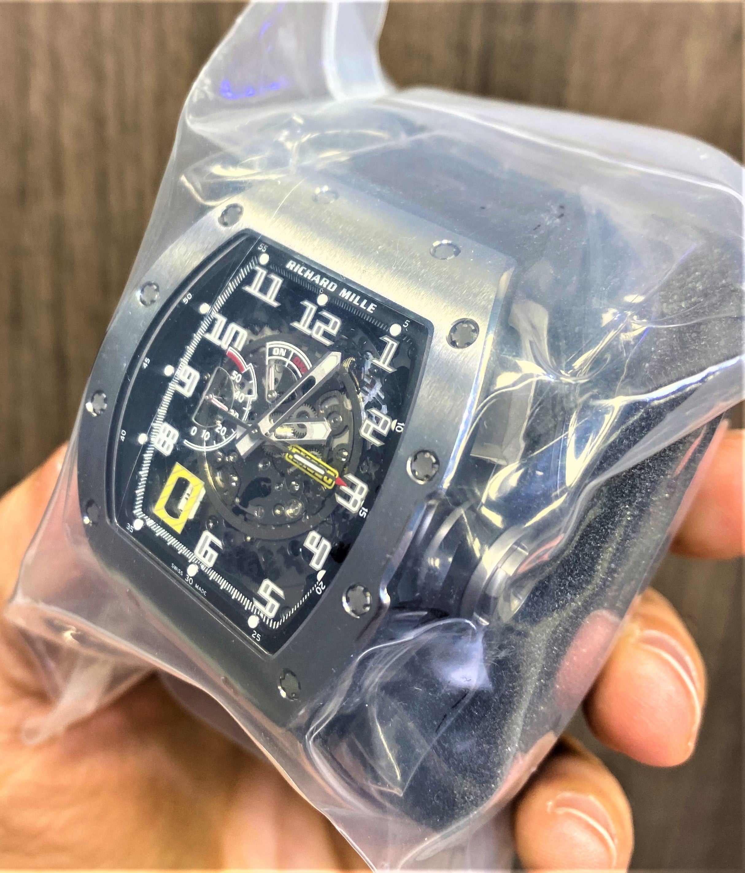 Richard Mille RM030 Titanium Automatic Arabic Skeleton Dial Watch RM 030