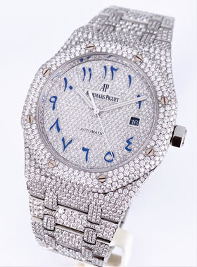 Audemars Piguet Royal Oak Selfwinding 41MM ICED OUT - 29.00 Cts VS1 Diamonds / Arabic Diamond Dial "AP ICED OUT"