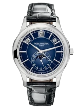 Patek Philippe Annual Calendar Complications Blue Dial Men's Calendar Watch - 5205G-013