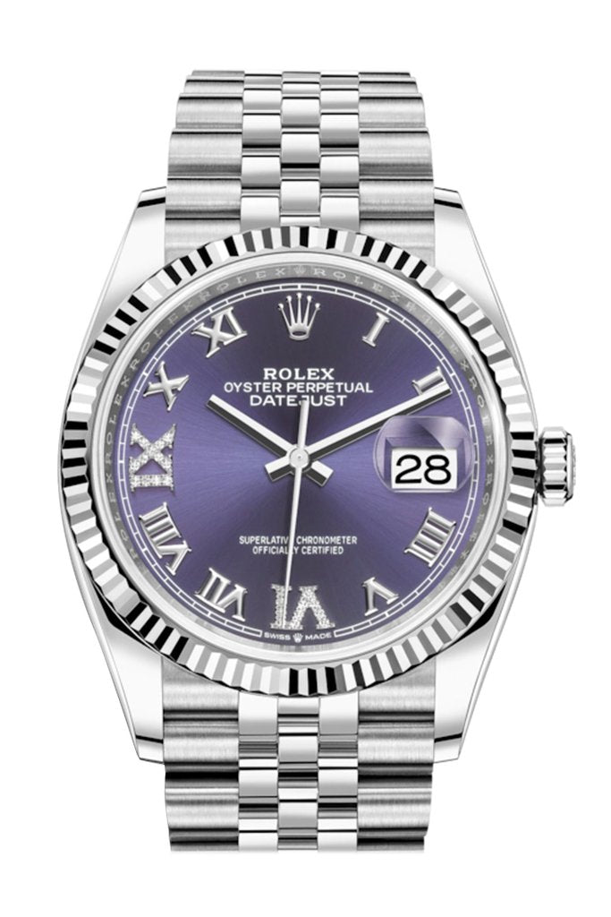 Rolex 126234 Datejust 36mm Purple VI Diamond Jubilee