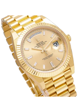 ROLEX DAY-DATE 228238 40MM CHAMPAGNE DIAL WITH YELLOW GOLD BRACELET