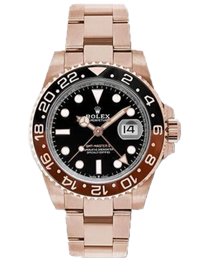 Front view Rolex GMT-Master II 126715CHNR Root Beer Everose Gold