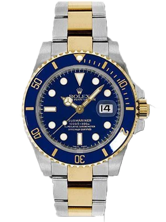 Rolex Oyster Submariner 40 Watch 116613 blu