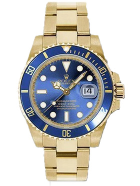 Rolex Submariner Date 18k Yellow Gold 40mm Blue Dial 116618LB