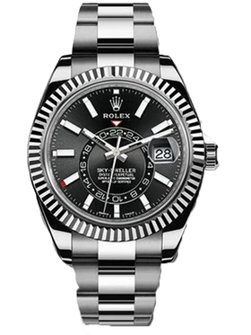 Rolex Sky-Dweller 326934, Oyster, Steel, Black Index Dial 42 mm