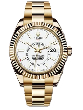Rolex Sky-Dweller 326938 Yellow Gold | White Dial Men's Watch | Unworn Complete Box & Papers
