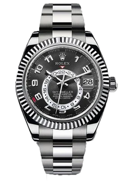 Rolex Sky-Dweller 326939, Oyster, 18K White Gold, Ivory Roman Dial 42 mm