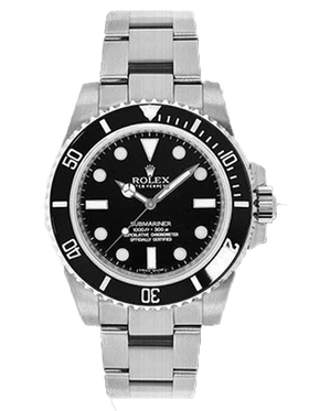 Rolex Submariner No Date Stainless Steel 40mm Black Dial 114060