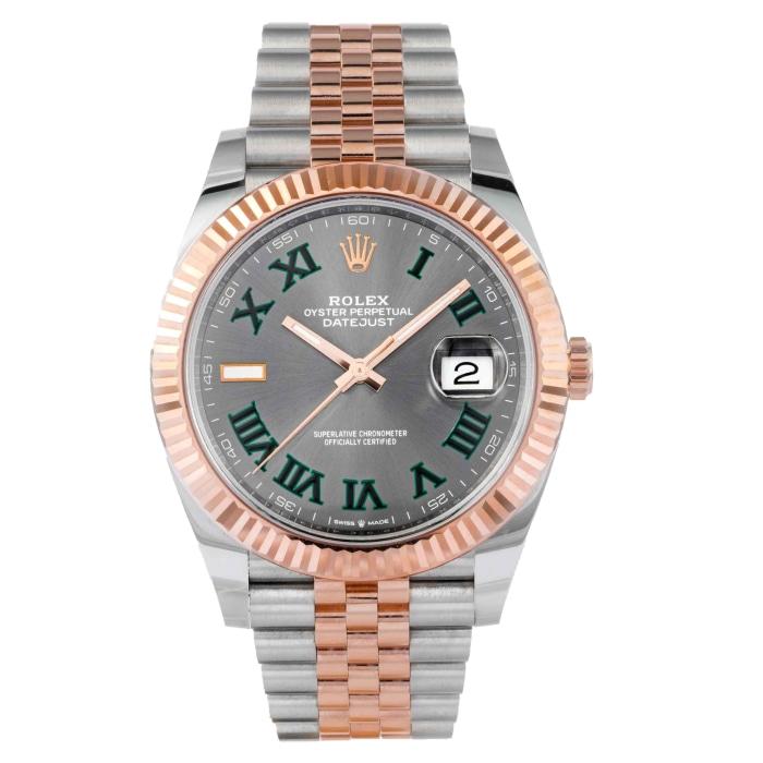 Rolex Datejust 41 WIMBLEDON DIAL Two-Tone Rose Gold and Stainless Steel 41mm 126331 - UNWORN