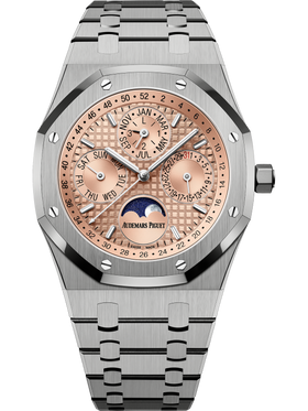 Audemars Piguet ROYAL OAK SALMON PERPETUAL CALENDAR LIMITED EDITION OF 300 Ref. 26615TI.OO.1220TI.01